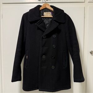 Schott Us 740n Pea Jacket Leather Schott NYC Jackets Coats Schott